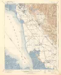 Hayward 1915 topographic map thumbnail
