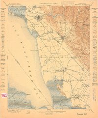 Haywards 1899 topographic map thumbnail