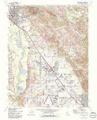 Healdsburg 1993 topographic map thumbnail