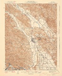 Healdsburg 1940 topographic map thumbnail