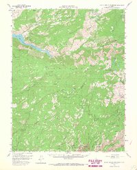 Hetch Hetchy Reservoir 1956 topographic map thumbnail