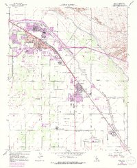 Indio 1956 topographic map preview