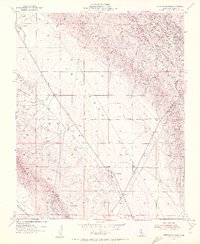Kettleman Plain 1953 topographic map thumbnail