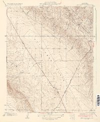 Kettleman Plain 1933 topographic map thumbnail