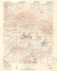 La Habra 1952 topographic map thumbnail