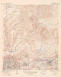 La Mesa 1947 topographic map thumbnail