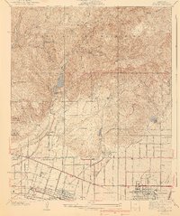 La Verne 1940 topographic map thumbnail