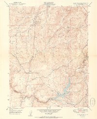 Lake Combie 1950 topographic map thumbnail