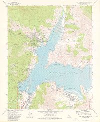 Lake Isabella North 1972 topographic map thumbnail