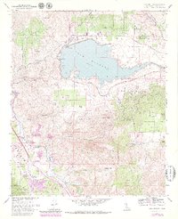 Lake Mathews 1967 topographic map thumbnail