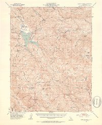 Lake Pillsbury 1951 topographic map thumbnail
