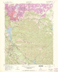 Los Gatos 1953 topographic map thumbnail