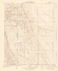 Los Viejos Hills 1934 topographic map thumbnail