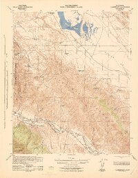 Caliente Mtn. 1943 topographic map thumbnail