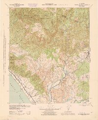 Margarita Peak 1944 topographic map thumbnail