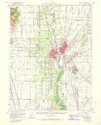 Marysville 1952 topographic map thumbnail