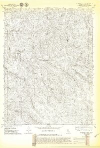 Mc Whinney Creek 1979 topographic map thumbnail