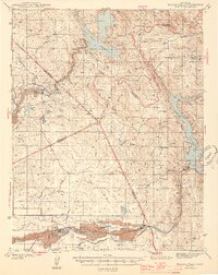 Merced Falls 1944 topographic map thumbnail