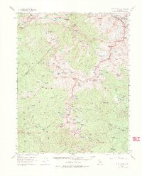 Merced Peak 1953 topographic map thumbnail