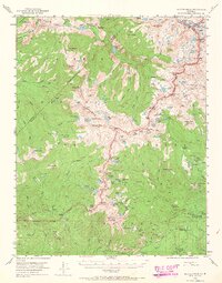 Merced Peak 1953 topographic map thumbnail