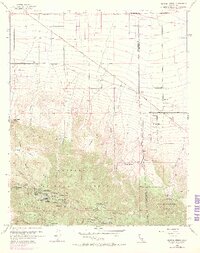 Mescal Creek 1956 topographic map thumbnail