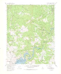 Millerton Lake 1965 topographic map thumbnail