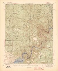 Millerton Lake 1945 topographic map thumbnail