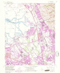 Milpitas 1961 topographic map thumbnail