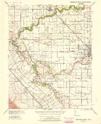 Modesto West 1941 topographic map thumbnail