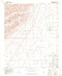 Mojave NE 1973 topographic map thumbnail