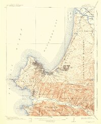 Monterey 1913 topographic map thumbnail