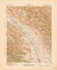 Morgan Hill 1941 topographic map thumbnail