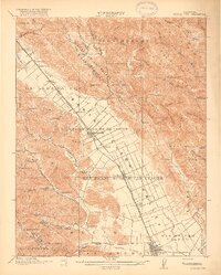 Morgan Hill 1917 topographic map thumbnail