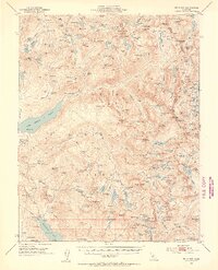 Mt Abbot 1953 topographic map thumbnail