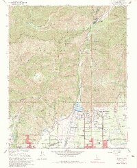 Mt. Baldy 1967 topographic map thumbnail