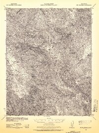 Mt. Boardman 1938 topographic map preview