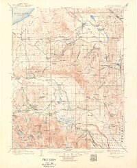 Mt. Morrison 1914 topographic map thumbnail