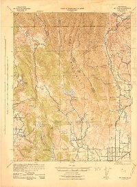 Mt. Vaca 1942 topographic map thumbnail