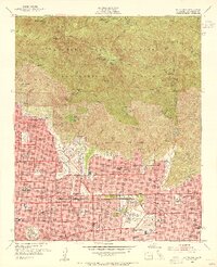 Mt. Wilson 1953 topographic map thumbnail