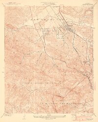 Newhall 1933 topographic map thumbnail