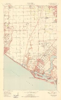 Newport Beach 1951 topographic map thumbnail