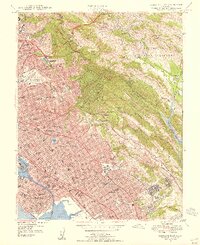 Oakland East 1947 topographic map thumbnail