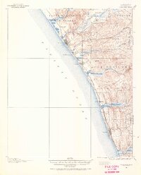 Oceanside 1898 topographic map thumbnail