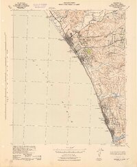 Oceanside 1942 topographic map preview