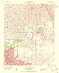 Oil Center 1954 topographic map thumbnail