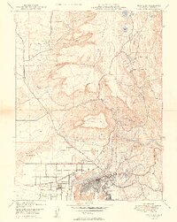 Oroville 1949 topographic map thumbnail