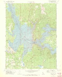 Oroville Dam 1970 topographic map thumbnail