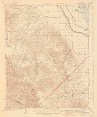 Ortigalita Peak 1943 topographic map thumbnail