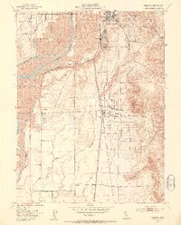 Palermo 1952 topographic map preview
