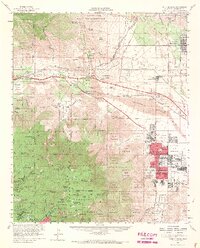 Palm Springs 1957 topographic map thumbnail